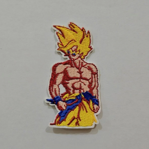 Embroidered Iron on Patch - Anime Super Saiyan