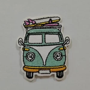 Embroidered Iron on Patch - Retro Camper Van