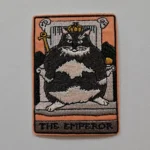 Embroidered Iron on Patch - Emperor Cat