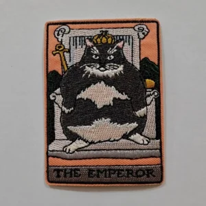 Embroidered Iron on Patch - Emperor Cat