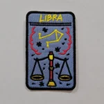 Embroidered Iron on Patch - Libra