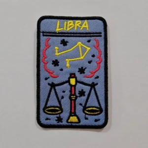 Embroidered Iron on Patch - Libra