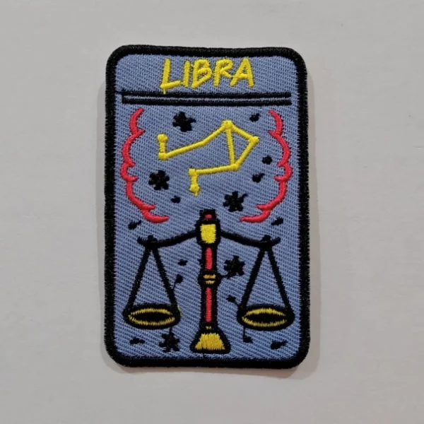 Embroidered Iron on Patch - Libra