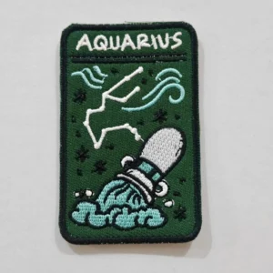 Embroidered Iron on Patch - Aquarius