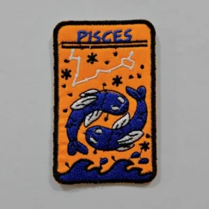 Embroidered Iron on Patch - Pisces