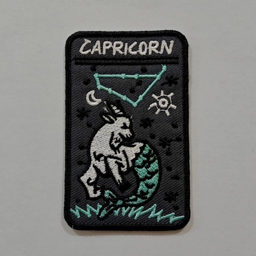 Embroidered Iron-on Patch - Capricorn