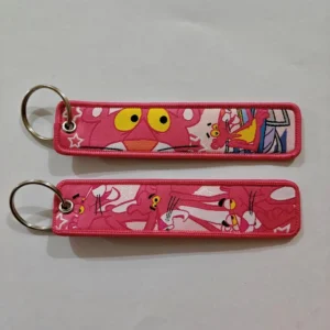 Embroidered Keychain - Retro Cartoon