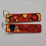 Embroidered Keychain - Cyberpunk Biker
