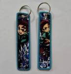 Embroidered Keychain - Anime Water Art