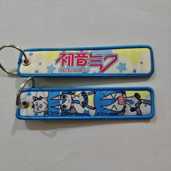 Embroidered Keychain - Singer Miku