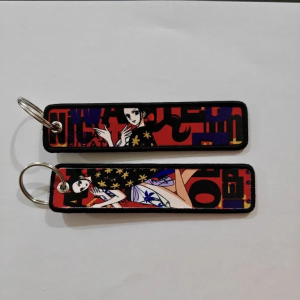 Embroidered Keychain - Anime Geisha