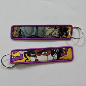 Embroidered Keychain - Bizzare Anime