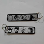 Embroidered Keychain - Monochrome Chibi