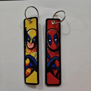 Embroidered Keychain - American Comics Design