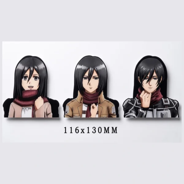 3D/Lenticular Motion Sticker - AoT Mikasa